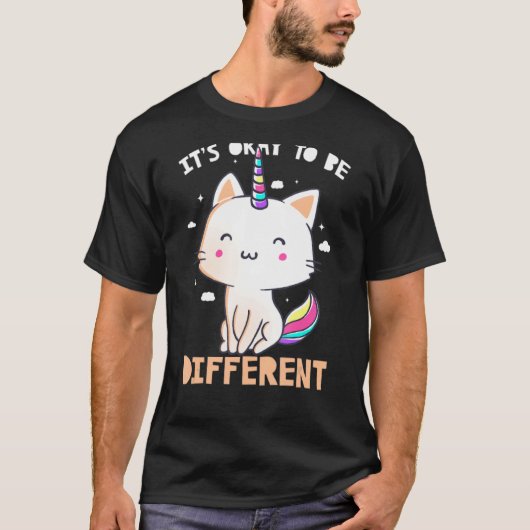 T-shirt C'est bon d'être différent mignon Unicorn Tee (Devant)