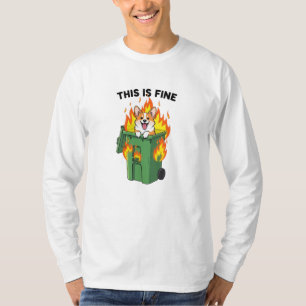 T-shirt C'est Bon - Incendie de Corbeille avec Corgi