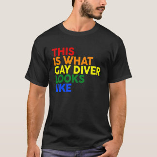 T-shirt C'Est Ce Que Gay Diver Ressemble À Lgbt Corlor Rai