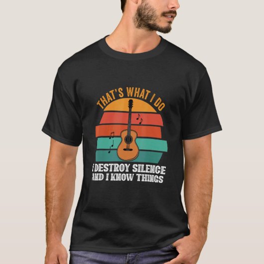 T-shirt C'est ce que je fais Je détruit le silence et je c (Devant)