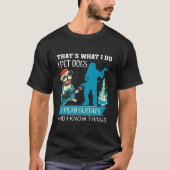 T-shirt C'est ce que je fais Je joue aux chiens de compagn (Devant)