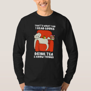 T-shirt C'Est Ce Que Je Fais Je Lis Des Livres Boire Du Th