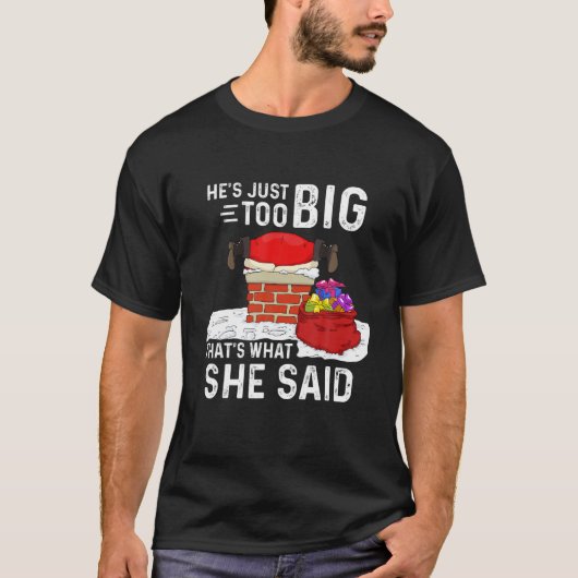 T-shirt C'est ce qu'elle a dit Funny Père Noël D (Devant)