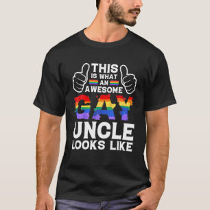 T-shirt C'Est Ce Qu'Un Oncle Gay Ressemble À Une Fierté LG