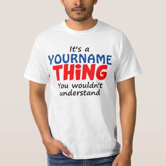 T-shirt C'est CHOSE d'A [NOM FAIT SUR COMMANDE] (Devant)