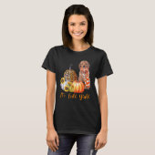 T-shirt C'est Chute Y'all Cockapoo Chien Leopard Citrouill (Devant entier)