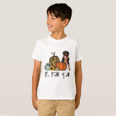 T-shirt C'est Chute Y'all Jaune Rottweiler Chien Leopard P (Devant entier)