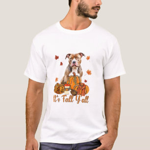 T-shirt C'est Chute Y'all Pitbull Chien Chute Écharpe Auto