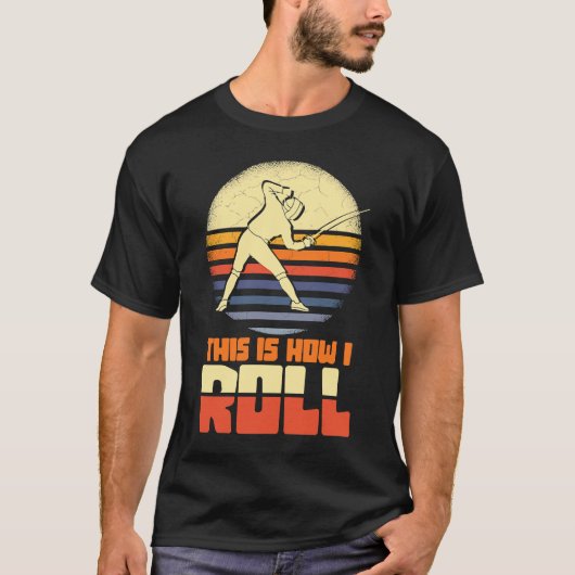 T-shirt C'Est Comme Ça Que J'Arrive À L'Escrime Sabre Epee (Devant)