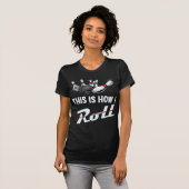 T-shirt C'Est Comme Ça Que Je Roulais Fun Bowling Team Men (Devant entier)