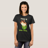 T-shirt C'est Comment Je Fais Rouler La Pastèque Pour Chat (Devant entier)