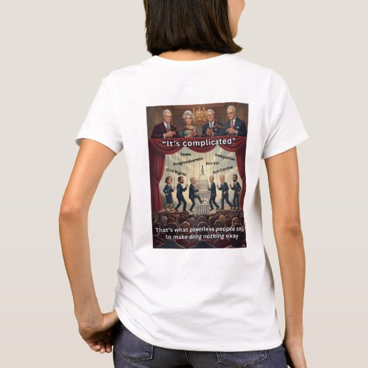 T-shirt C'est compliqué (Dos)