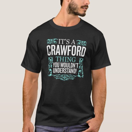 T-shirt C'est Crawford que tu ne comprendrais pas drôle (Devant)