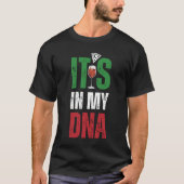 T-shirt C'est dans ma fierté dna italienne avec tranche de (Devant)