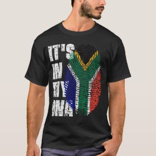 T-shirt C'EST DANS MON ADN Afrique du Sud Drapeau garçon f