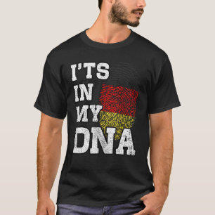 T-shirt C'est dans mon ADN allemand empreintes digitales F