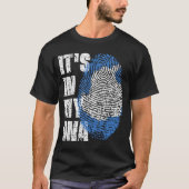 T-shirt C'EST DANS MON ADN Antarctique Drapeau Drapeau Don (Devant)