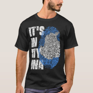 T-shirt C'EST DANS MON ADN Antarctique Drapeau Drapeau Don