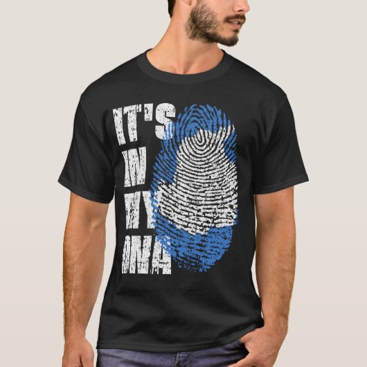 T-shirt C'EST DANS MON ADN Antarctique Drapeau Drapeau Don (Devant)