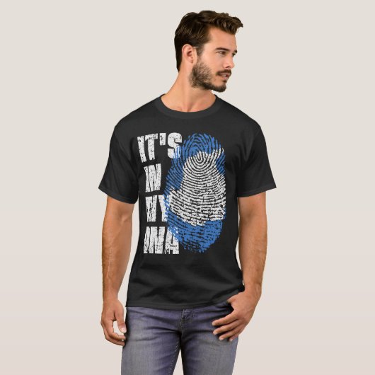T-shirt C'EST DANS MON ADN Antarctique Drapeau Drapeau Don (Devant entier)