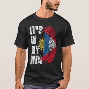 T-shirt C'est dans mon Adn Antigua Et Barbuda Drapeau Anti