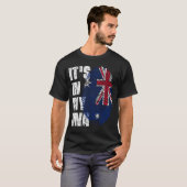 T-shirt C'EST DANS MON ADN Australie Drapeau Drapeau Don d (Devant entier)