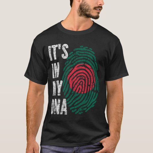 T-shirt C'EST DANS MON ADN Bangladesh Drapeau Hommes Femme (Devant)