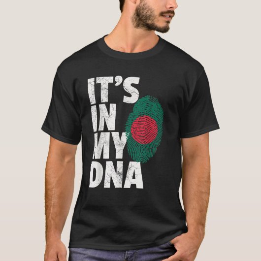 T-shirt C'EST DANS MON ADN Bangladesh Drapeau Hommes Femme (Devant)