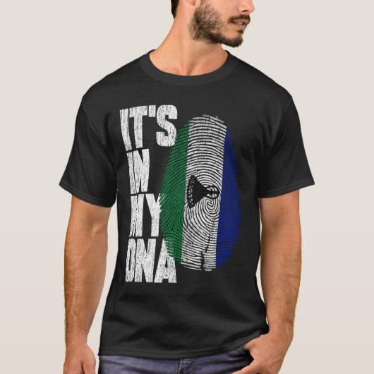 T-shirt C'est dans mon ADN Basotho Fier Drapeau Lesotho (Devant)