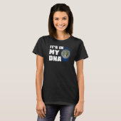 T-shirt C'est dans mon ADN Belize Drapeau Drapeau Drapeau (Devant entier)