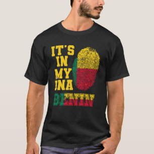 T-shirt C'est dans mon ADN Beninois Drapeau Parfait Bénin