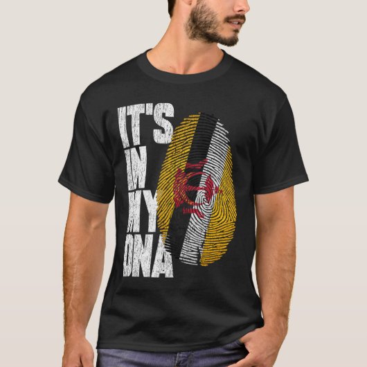 T-shirt C'est dans mon ADN Brunéi Fière Brunéi Drapeau (Devant)