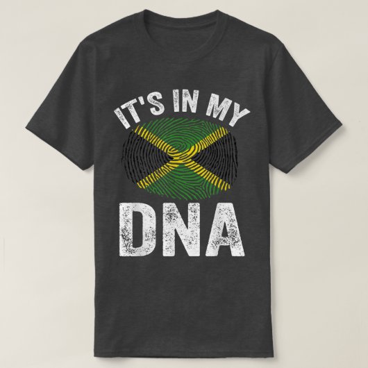 T-shirt C'est dans mon ADN cadeau jamaïcain Fière Jamaïque (Design devant)