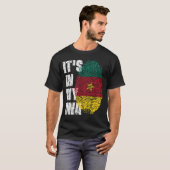 T-shirt C'EST DANS MON ADN Cameroun Drapeau garçon fille c (Devant entier)