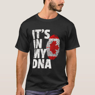 T-shirt C'Est Dans Mon Adn Canada Feuille D'Érable Maple P