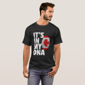 T-shirt C'Est Dans Mon Adn Canada Feuille D'Érable Maple P (Devant entier)