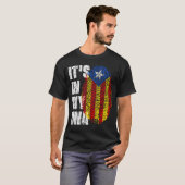 T-shirt C'EST DANS MON ADN Catalogne Drapeau Catalan (Devant entier)