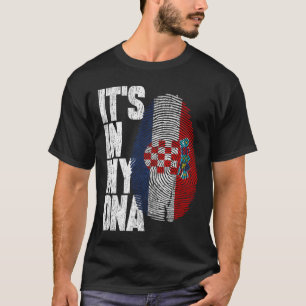 T-shirt C'est dans mon ADN Chemise croate Fière cadeau his