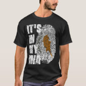 T-shirt C'EST DANS MON ADN Chypre Drapeau Drapeau Don de f (Devant)