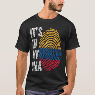 T-shirt C'EST DANS MON ADN Colombie Drapeau Hommes Femmes