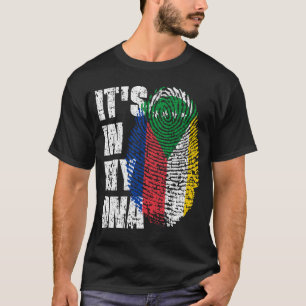 T-shirt C'EST DANS MON ADN Comores Drapeau Drapeau Cadeau