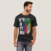 T-shirt C'EST DANS MON ADN Comores Drapeau Drapeau Cadeau (Devant entier)