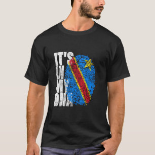 T-shirt C'est dans mon Adn Congo Afrique Afro Tee Drc Dr C