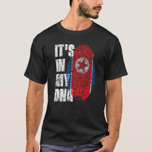 T-shirt C'est dans mon Adn Corée du Nord drapeau Nord Coré