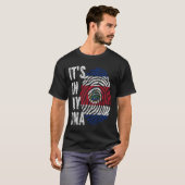 T-shirt C'EST DANS MON ADN Costa Rica Drapeau Hommes Femme (Devant entier)
