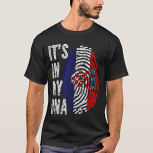 T-shirt C'EST DANS MON ADN Croatie Drapeau Hommes Femmes E