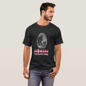 T-shirt C'est dans mon ADN Danemark Carte Empreinte Drapea (Devant entier)