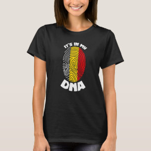 T-shirt C'est Dans Mon Adn Drapeau Belgique Pays Belge