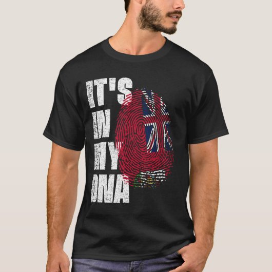 T-shirt C'EST DANS MON ADN Drapeau Bermudes (Devant)