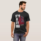 T-shirt C'EST DANS MON ADN Drapeau Bermudes (Devant entier)